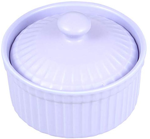 UPKOCH Bol à Pâtisserie Céramique Bol à Pudding Avec Couvercle Pour Cuisine Et Dessert