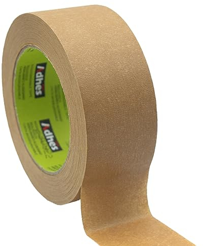 Cooleben Paketband papier - 12er Pack, Biologisch abbaubares Klebeband, aus umweltfreundlichem Kraftpapier, 80% biobasiertes Material, recycelbar – packband braun - je 50 m x 50 mm (12 Rollen)