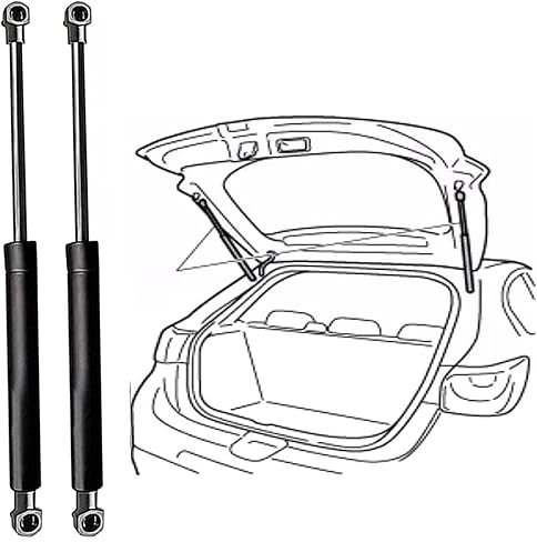 LECREA 2 Stück Auto Kofferraum Gasfeder Stoßdämpfer für VW TOU-Ran I (1T3) 2010-2015(OEM-1T0827550H)-48.9cm, Stoßdämpfer Stützstange Gasdruckfeder Heckklappendämpfer Gasdämpfer, Auto Zubehör