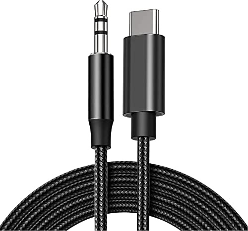 For iPhone 17e/17/Air/17 Pro/17 Pro Max/16e/16/16 Pro/16 Pro Max/15/15 Pro/15 Pro Max/15+ Aux Cable, USB C to 3.5mm Audio Aux Jack Cable, Type C Adapter to 3.5mm Headphone Stereo Jack Cable
