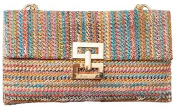 YYW Summer Beach Bags for Women Straw Clutch Woven Handbag Straw Crossbody Bag