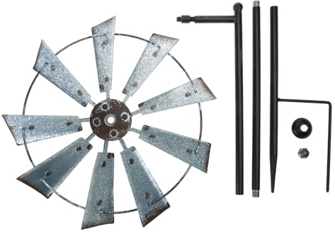 Schmiedeeisen Metall Windmühle Outdoor Spinner Outdoor Dekoration Windmühle Outdoor Metall Garten Windmühle Gartenstecker Schmiedeeisen Metall Windmühle