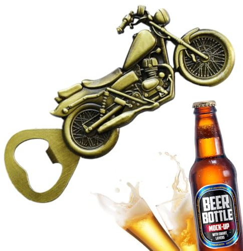 CATOR Vintage Motorrad Bier Flaschenöffner Vatertag Geschenk, Einzigartiges Biergeschenk geburtstagsgeschenk für ihn Papa Opa Ehemann Freund Geschenk für Männer