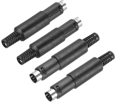 QUARKZMAN 4 Pcs Conector Mini DIN Macho De 6 Pines Conector PS/2