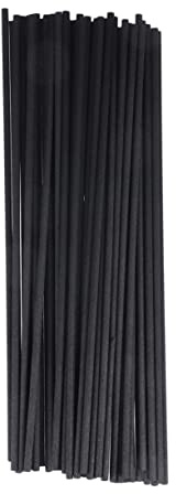 Varillas Difusoras de Fibra Negras 50 Piezas para Difusor de Aromas