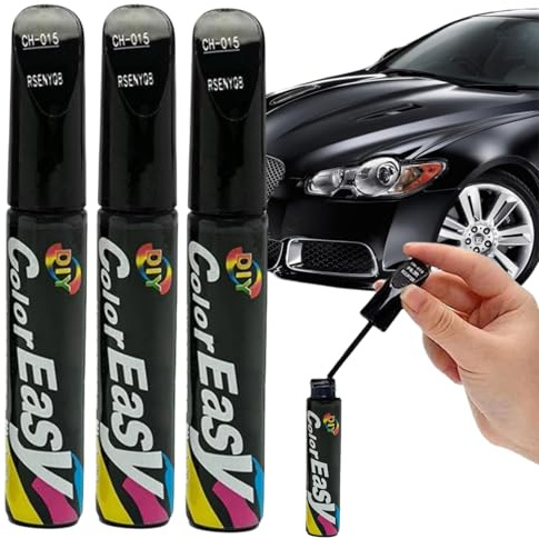 Cutiolly Lackstift Auto,3pcs Lackstift Schwarz,Auto Reparatur Lack,Lackstifte Für Auto Kratzer,Auto Kratzer Reparatur Stift,für Auto Kratzer Reparatur