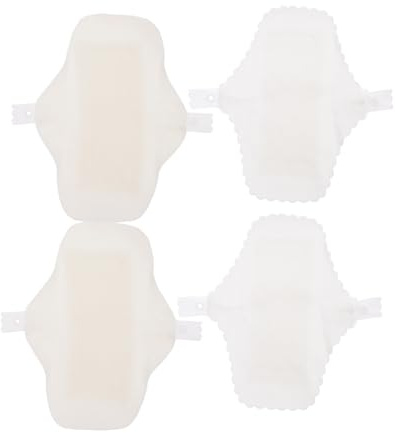 Gatuida 4pezzi Assorbenti Mestruali Lavabili in Cotone Assorbenti Femminili Riutilizzabili Salvaslip per Donne Comodi e Delicati