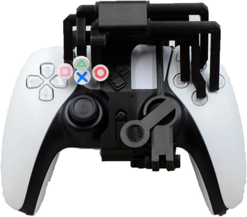 Adattatore per controller con una sola mano per PS4 e PS5 Attacco a scatto per PS4 per PS5 per PlayStation per DualSense Gaming con una mano singola con cinturino da gamba (mano destra, S5)