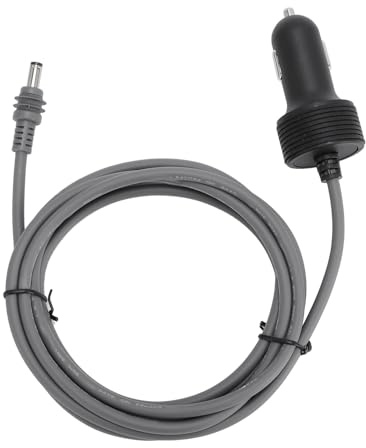 Generic Alimentation de Voiture 12V à 24V DC, Adaptée au Cordon, Câble d'alimentation Durable adapté à L'antenne à Disque, Gris, Berline de Bateau de 2m