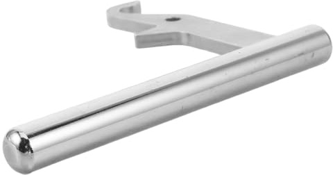 HIAKDOFT Maniglia per Porta Caminetto in Acciaio Inossidabile Resistente al Calore, Sostituzione per Stufa a Legna e Caldaia, Design Elegante e Finitura Argento