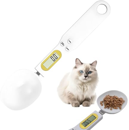 Cuchara Medidora Digital - Precisión Portátil para Medición en Repostería | Cuchara de Pesaje con Pantalla Digital - Para Hornear Cocinar Café Hacer Pan Preparar Comidas Y Comida Para Gatos Y Perros
