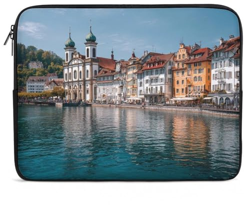 Lucerna Svizzera Elegante Borsa per Laptop Valigetta Porta Computer Custodia per Ultrabook Notebook, Stile:, 12inch