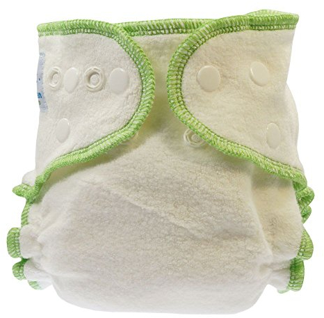 Blümchen Kuschel-Windel aus Bio-BW Höschenwindel mit Druckknopfverschluss (Small - 3-7 kg)