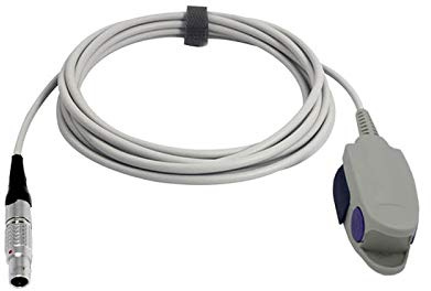 Sino-k Kompatibel GE Critikon Spo2 Sensor Erwachsene Fingerclip 9,8 ft 7 Pins Connector FDA/CE Genehmigt