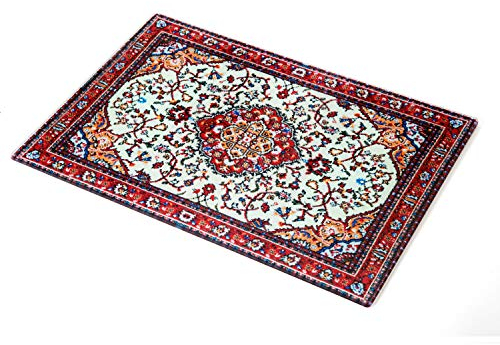 Peleg Design Rugboard Planche à découper en verre trempé pour cuisine, planche à découper décorative multi-usages, résistante à la chaleur et aux éclats (24,4 x 36,6 cm)