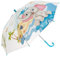 Idena 50046 - Kinderregenschirm für Jungen und Mädchen, mit putzigem Elefantenmotiv auf transparentem Kunststoff, Durchmesser ca. 83 cm, Länge ca. 66 cm