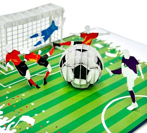CUTPOPUP Farsdag kort, 3D hälsning, födelsedag, pop up-kort (fotboll) UK