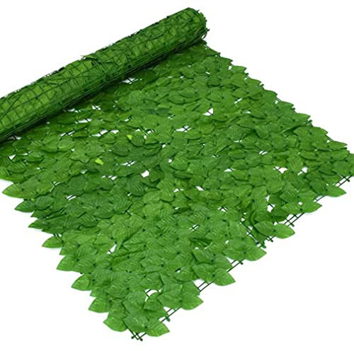 Garten Sichtschutzgarten Sichtschutz,Künstliche Sichtschutzwand, künstliche Hecken, Zaun und Weinreben, grüne Blätter(Color:,Size:0.5x1m/1.64x3.28ft)