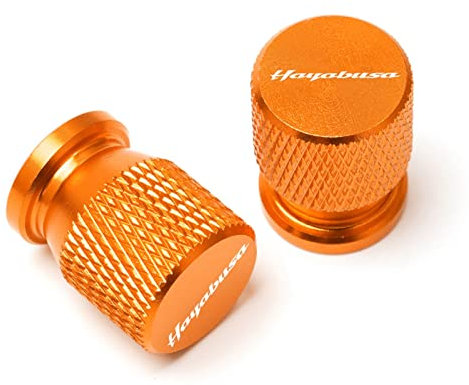 FÜR Suzuki Hayabusa GSXR1300 GSX1300R Motorrad Rad Reifen Abdeckung LKW Schlauch Reifen Ventil Plug Schaft Kappe CNC Zubehör Teile Flüssigkeitsreservoirdeckel (Farbe : Orange)