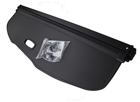 Hinterer Gepäckvorhang, Trennwand, Sichtschutz, Kofferraumabdeckung, Für VW Für Golf 7 MK7, 2013–2019, Sicherheitsschild Halterung Hutablage (Color : Nero)