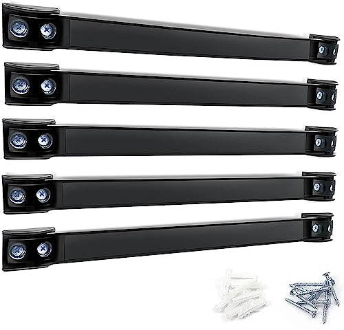 Set di 5 Barre Magnetiche per Attrezzi, 40 cm, Forte Barra Magnetica, Supporto Magnetico per Attrezzi da Parete, Barra Magnetica per Attrezzi da Garage