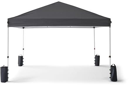 KG KITGARDEN - Carpa Plegable 3x3m con Diseño Pop Up, Incluye Piquetas y Bolsa de Transporte, Gris