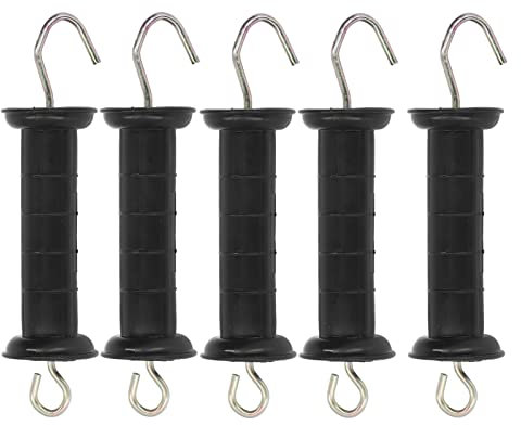 Electric Fence Grip, Electric Fee Ga Handles Fee Ga Handles Insulated Gate Handle, with Metal Hook for Farm Pasture, Ideal Ranch Electronic Fence Accessories