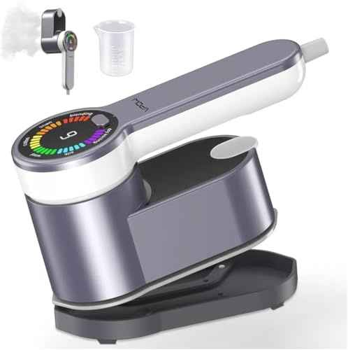 Ferro da Stiro Verticale/Orizzontale 1200W con Serbatoio da 120ml, Stiratore a Vapore da Viaggio/Casa con Display LED, Controllo Intelligente della Temperatura, Preriscaldamento Veloce in 10 Secondi