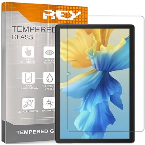 REY Pack 2X Pellicola salvaschermo per CUBOT Tab 50 10,4, Vetro temperato, di qualità Premium