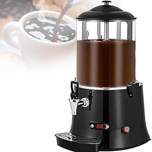 QUSYZD Máquina dispensadora de Chocolate Caliente, Fuente de Chocolate Comercial, máquina eléctrica para Hacer Bebidas de Chocolate, máquina de Templado de Chocolate con Ajuste de 30 a 90,10L