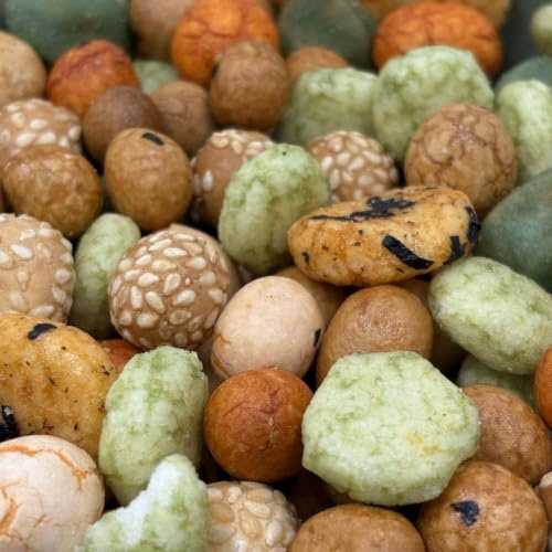 NULTHY Mix Aperitivo Wasabi, 500g | Con Galletas de Arroz y Cacahuetes, Snack Picante Intenso y Crujiente