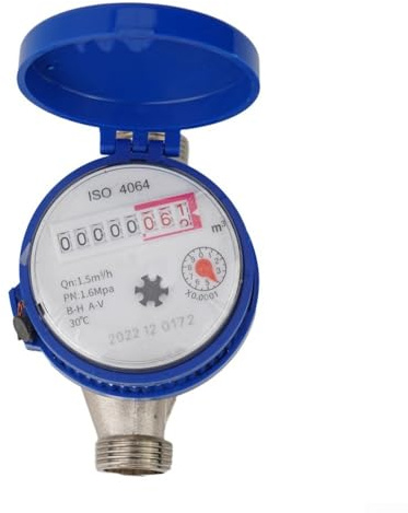 Cold Water Flow Meter, Garden Hose Sub Meter, Cold Water Meter, Rotary Counter, ABS Plastic Garden Home Water Flow Measuring Meter