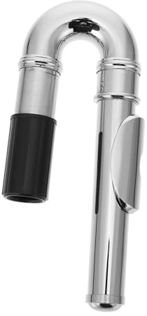 Toddmomy Silver Flute Mouthpiece Nickel and Silver Plated Material, Featuring Convenient Operation and Simple Installation for Flute Musical Instrument Accessories