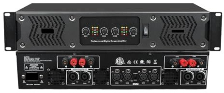 Controladora DJ, Amplificador de potencia digital profesional de 4 canales, 2U, clase D, equipo de sonido for DJ CD4400, for presentaciones de bandas musicales.