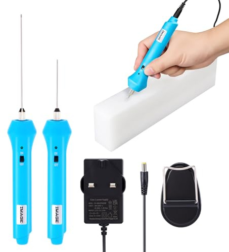 IMAGE Hot Wire Foam Cutter with Light & 2 Needles, Safe Handle 110-220V 24W