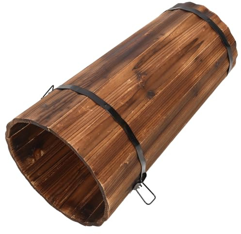 SHINEOFI Schirmständer aus Robustem Holz Großformat für Außenbereich Regenschirmhalter und Gehstock Aufbewahrung im Landhausstil