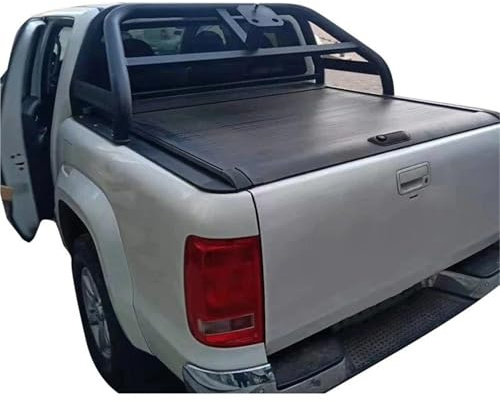TINGYUS Laderaumabdeckung Kofferraum Für VW Für Amarok 2010–2019 Manuell Einziehbare LKW Bettabdeckungen Rollladenabdeckung Kofferraum Rollo