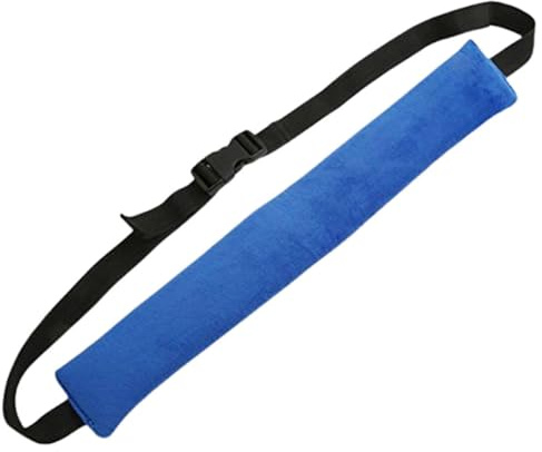 GLSTOY Correa Ajustable para Ñiño, Cinturón para Silla de Comer y Trona Infantil, Correa de Seguridad Portátil para Uso en Viajes y Supermercado, Color Azul, 1 Pieza