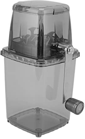 Tritaghiaccio manuale Trasparente Accessori da per tritaghiaccio domestico multifunzionale (Grigio)