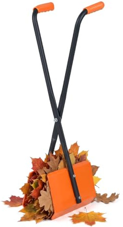COSTWAY Recogedor de Hojas 92 cm， Mangos Antideslizantes, Metal