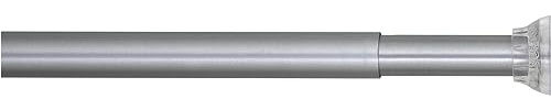 Sealskin Duschvorhang-Spannstange, ausziehbar, Metall, Aluminium matt, 2 x 2 x 185 cm