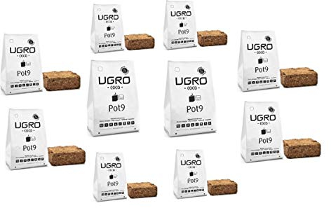 Lot de 10 Pots UGRO Coco 9 litres