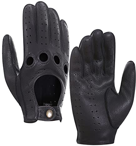 Harssidanzar Herrläder Körhandskar för män Deerskin Unlined Upgrade GM021,svart,storlek S