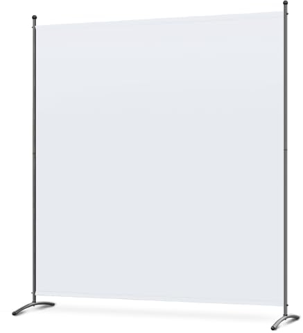 Angel Living Paravent 1 Panel Room Divider Protective Screen Wall Room Partition for Offices, Balcony, Bedroom, Outdoor Garden 162 x 180 cm Natural