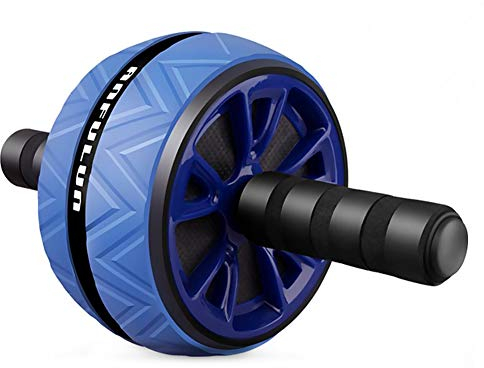 Bauchroller Ab Roller, WASAGA Bauchtrainer Wheel zum Fitness Bauchtraining Muskelaufbau Bauchmuskeltrainer AB Wheel für Frauen Männer (Blau)
