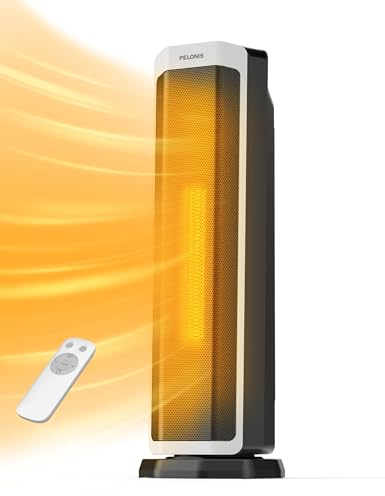 Pelonis PHT20A4ABWDE Heizlüfter, Schwarz 21er