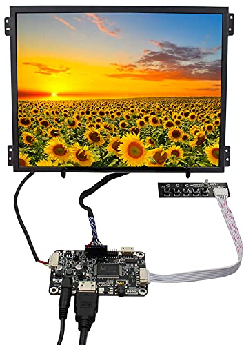 VSDISPLAY 26,4 cm (10,4 Zoll) VS104T-004A 1024X768 600nit Helligkeit WLED IPS LCD-Bildschirm und LCD Controller Platine, Ersatzsieb für G104XVN01.0,G104X1-L03