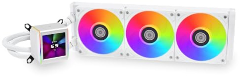 Lian Li GA GALAHAD II 360- Asetek 8th Gen- 2.88” IPS LCD screen- Screen recording for videos and photos -Pre-installed ARGB daisy-chainable radiator fans or UNI FAN SL-INF fans (GA2ALCD36W.US)