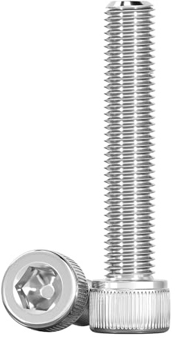 Drenky Viti a Testa Cilindrica con Esagono Incassato 10 Pezzi M8 X 50 mm Norma DIN 912 / ISO 4762 in Acciaio Inox A2 V2A Bullone Meccanico Antiruggine Filettatura Completa