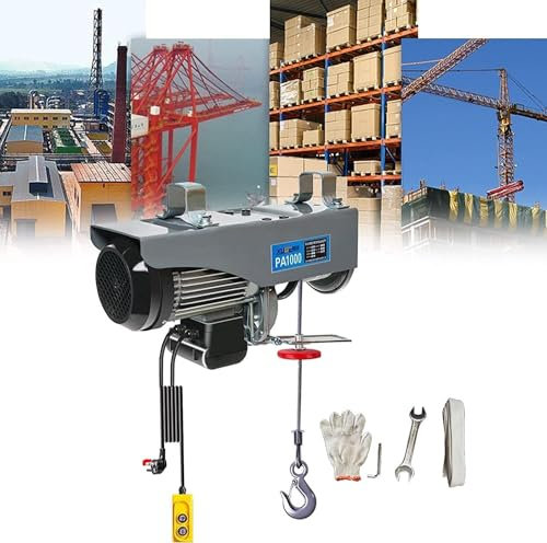 BDKSEXBF Mini-Elektrohebezeug, elektrische Seilwinde mit Fernbedienung und automatischer Bremse, 510 W elektrischer Innenseillift, Kleiner Heimkran